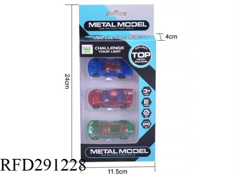 ALLOY SLIDE CAR 4PCS