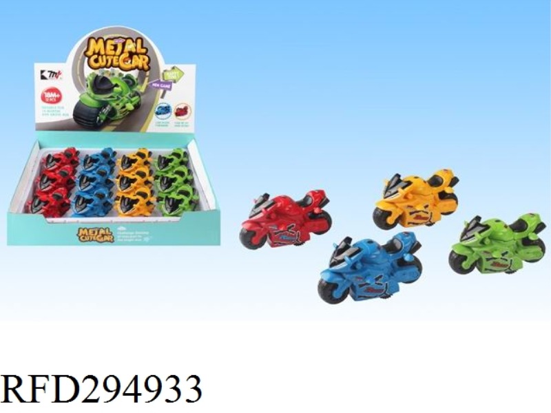 FRICTION ALLOY MOTORCYCLE WITH ACTION(12PCS)