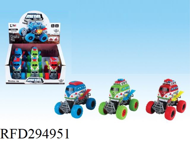 DOUBLE FRICTION ALLOY CROSS-COUNTRY WITH LIGHT AND SOUND(6PCS)