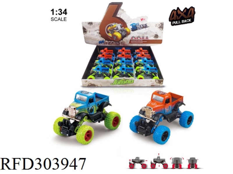 1:34 ALLOY PULL BACK SHIN CAR WITH SPRING SUSPENSION(OPEN CAR DOOR BUBBLE CAR)