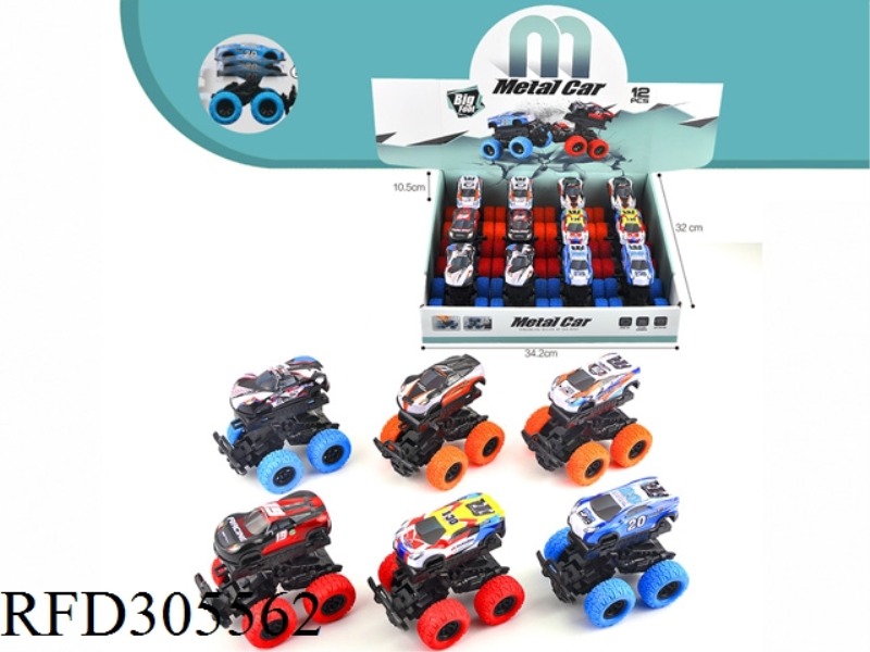 ALLOY CRASH CAR 12PCS