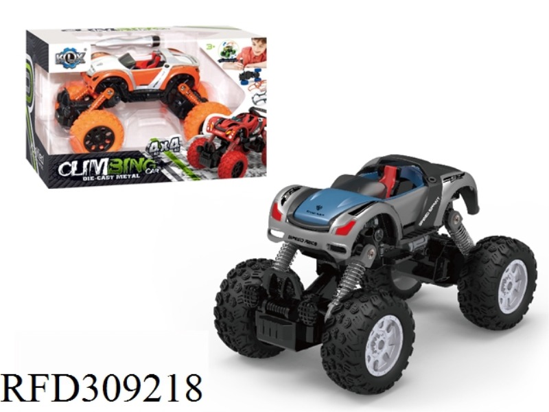 DIY ALLOY FOUR WHEEL DRIVE PULL BACK CLIMBING CAR