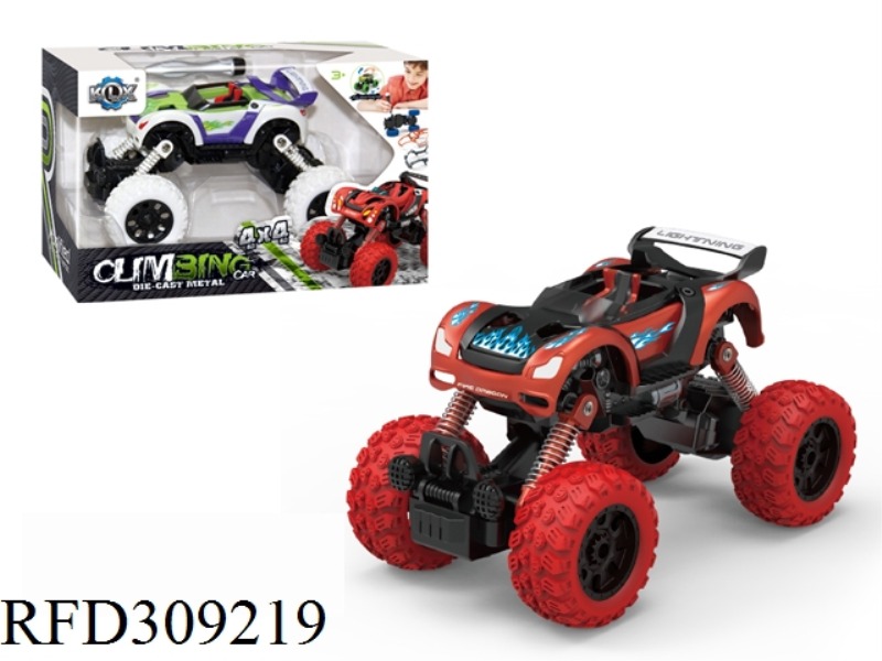 DIY ALLOY FOUR WHEEL DRIVE PULL BACK CLIMBING CAR