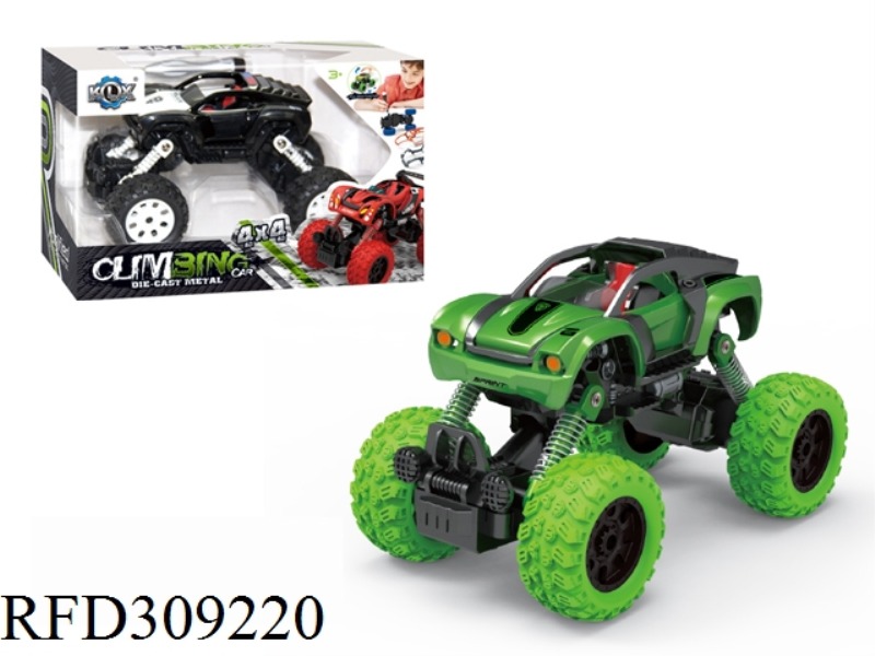 DIY ALLOY FOUR WHEEL DRIVE PULL BACK CLIMBING CAR