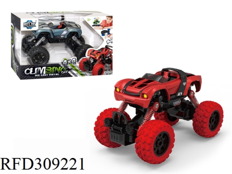 DIY ALLOY FOUR WHEEL DRIVE PULL BACK CLIMBING CAR