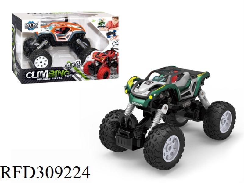 DIY ALLOY FOUR WHEEL DRIVE PULL BACK CLIMBING CAR