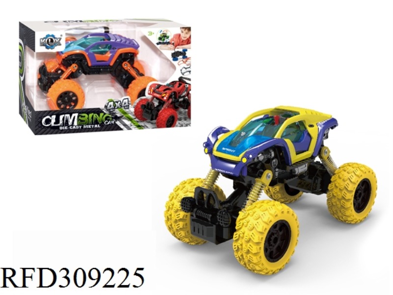 DIY ALLOY FOUR WHEEL DRIVE PULL BACK CLIMBING CAR