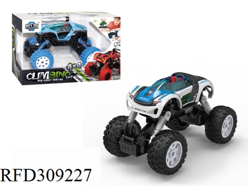 DIY ALLOY FOUR WHEEL DRIVE PULL BACK CLIMBING CAR