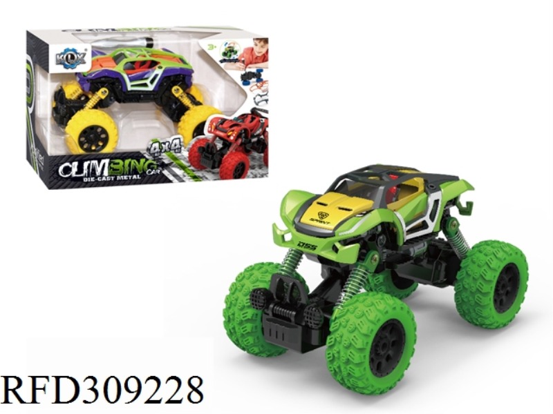 DIY ALLOY FOUR WHEEL DRIVE PULL BACK CLIMBING CAR