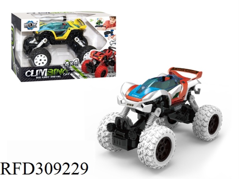 DIY ALLOY FOUR WHEEL DRIVE PULL BACK CLIMBING CAR