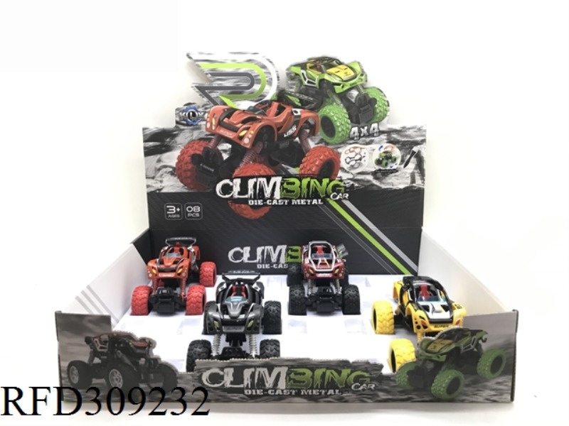 DIY ALLOY FOUR WHEEL DRIVE PULL BACK CLIMBING CAR8PCS