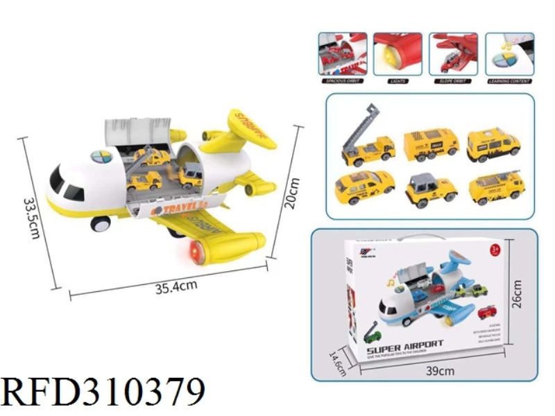 PROJECT SERIES PLANE(WITH ALLOY CAR 6PCS)