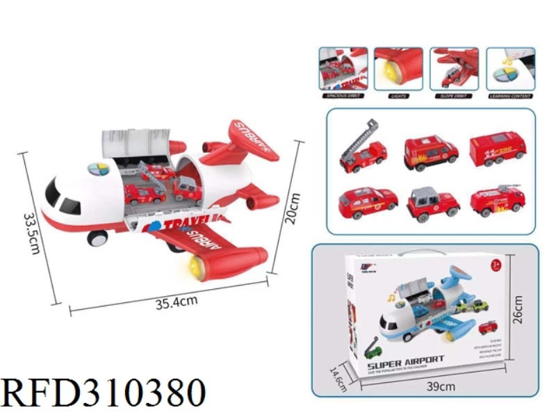 FIRE CONTROL SERIES PLANE(WITH ALLOY CAR 6PCS)