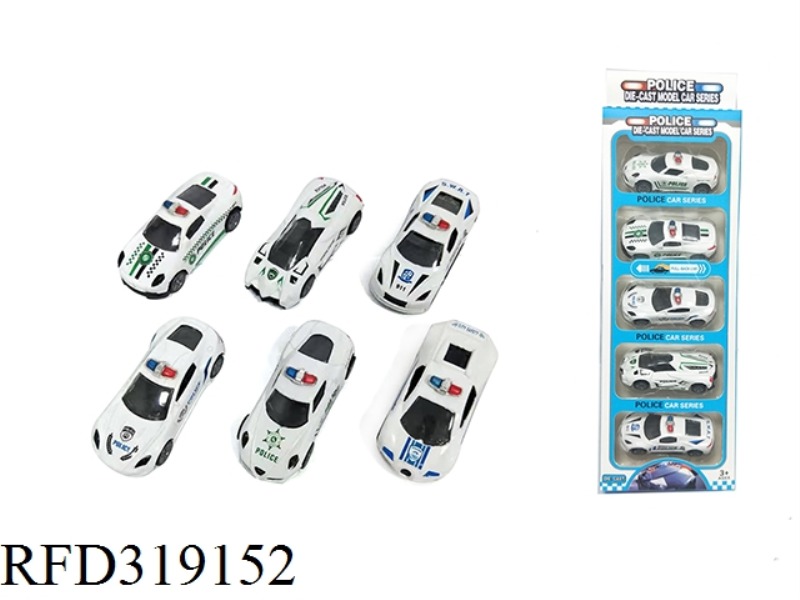 1:50 ALLOY POLICE CAR RESILIENCE (6 MIXED)