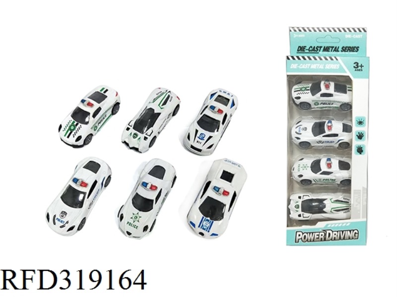 1:50 ALLOY POLICE CAR RESILIENCE (6 MIXED)