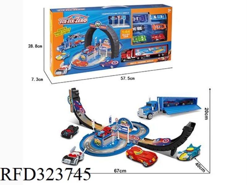 CONVERTIBLE TIRE ALLOY SPORTS CAR PARKING LOT SET