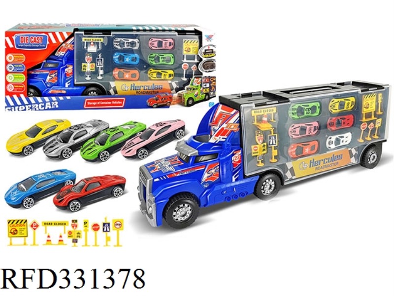 STORAGE LARGE CONTAINER VEHICLE ALLOY CAR