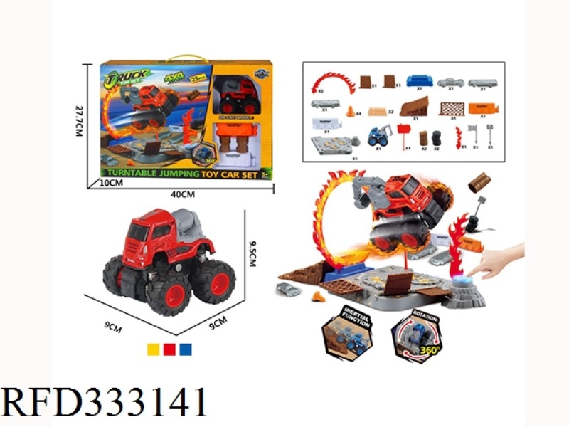 FOUR - DRIVE INERTIAL ALLOY ENGINEERING TRUCK ROTATING DISK COURSE