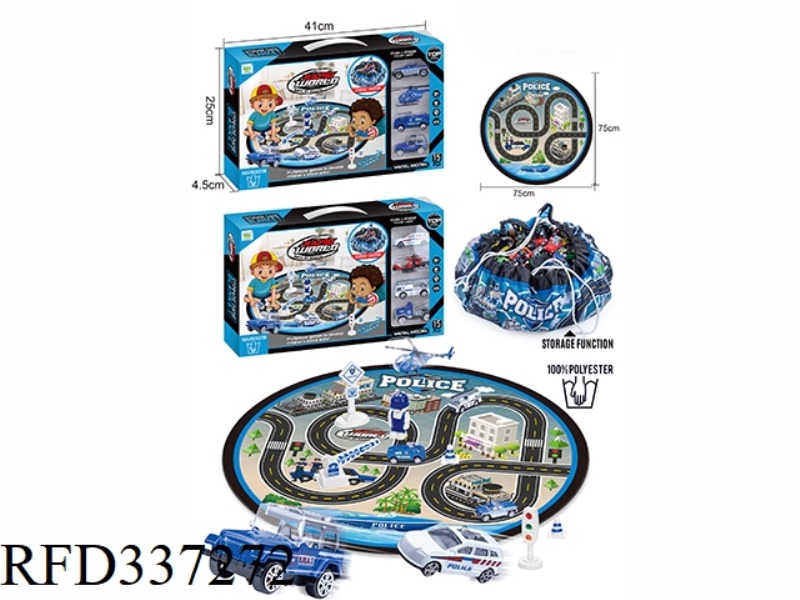 CARPET STORAGE BAG + ALLOY POLICE CAR