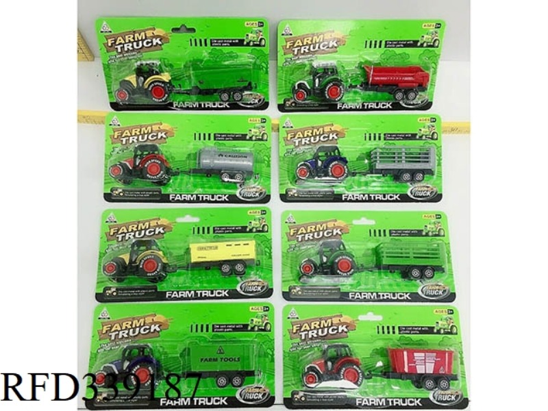 ALLOY RETURN FORCE FARMER CAR SERIES (4 COLORS 8 MODELS) 8CM