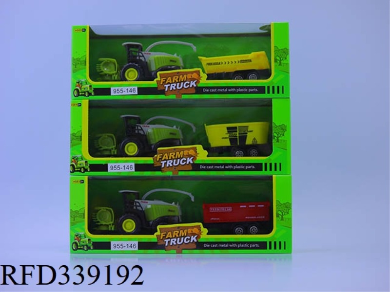 ALLOY TAXI HARVEST FARMER TRUCK SERIES (3 MONOCHROME) 8.5CM