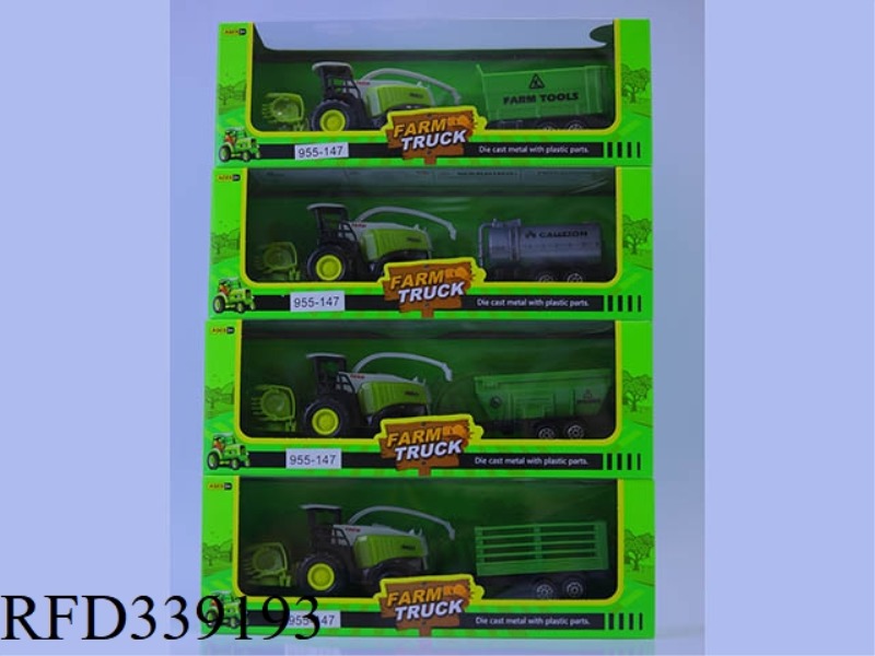 ALLOY TAXI HARVEST FARMER TRUCK SERIES (4 MONOCHROME) 8.5CM