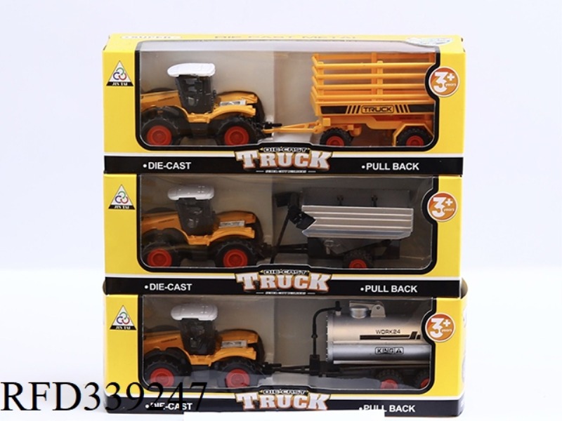 ALLOY RETURN POWER ENGINEERING VEHICLE (3 TYPES 11CM)