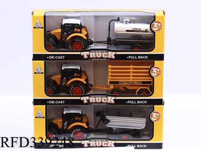 ALLOY RETURN POWER ENGINEERING VEHICLE (3 TYPES 9.5CM)