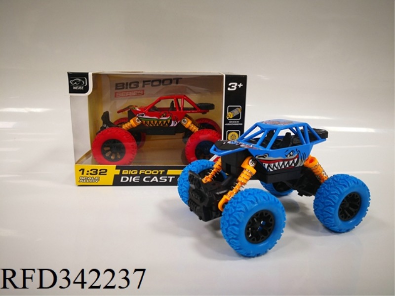 (WITH SOUND AND LIGHT VERSION)
1:32 ALLOY FEET
COLOR PRINTING CLIMBING FOUR-WHEEL DRIVE
PULL BACK