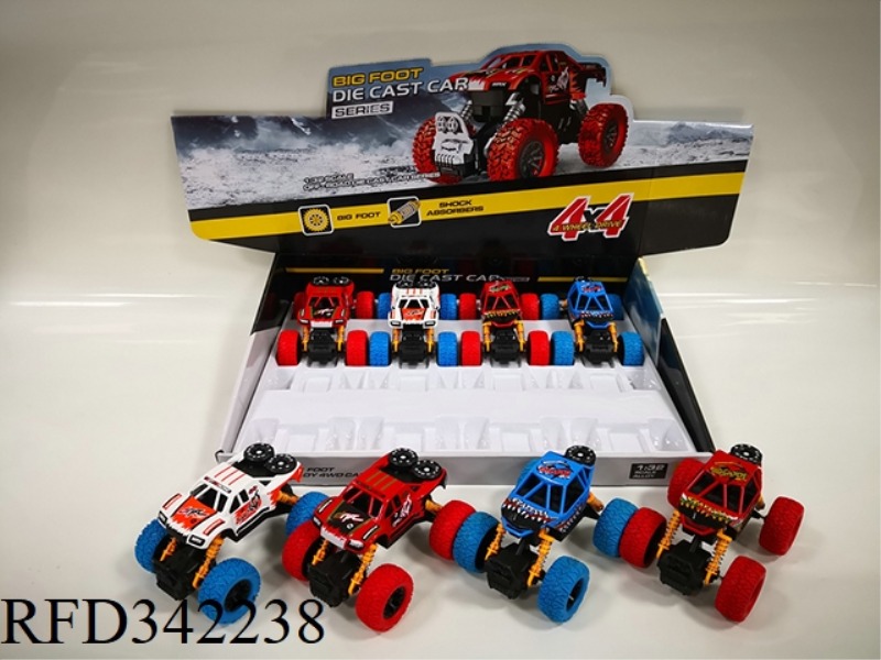 (WITH SOUND AND LIGHT VERSION)
1:32 ALLOY FEET
COLOR PRINTING CLIMBING SHORT CARD
FOUR-WHEEL DRIV
