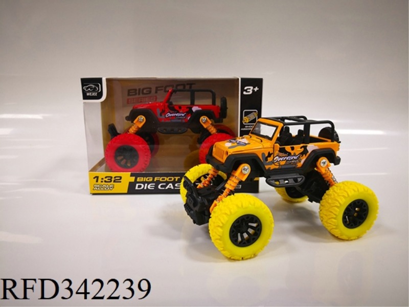 (WITH SOUND AND LIGHT VERSION)
1:32 ALLOY FEET
WRANGLER OPEN
CANOPY FOUR-WHEEL DRIVE CAR
MOLD