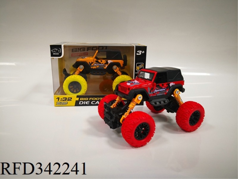 (WITH SOUND AND LIGHT VERSION)
1:32 ALLOY FEET
WRANGLER JI
GENERAL FOUR-WHEEL DRIVE CAR
MOLD