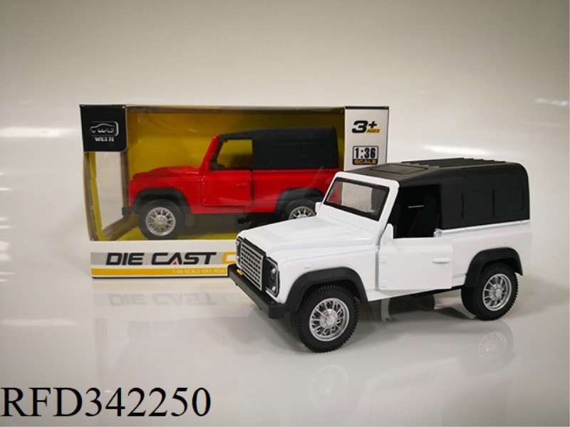 1:36 ALLOY SIMULATION
LAND ROVER DEFENDER
PULL BACK CAR MODEL (MIXABLE
PARAGRAPH)