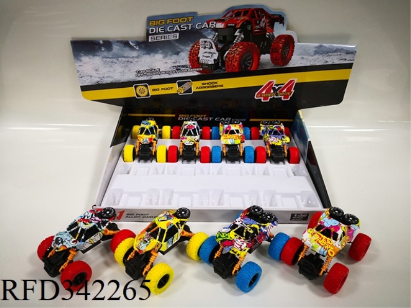 1:32 ALLOY FEET
DOODLE CLIMBING SHORT CARD
FOUR-WHEEL DRIVE CAR MODEL
8PCS