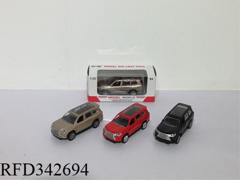 1:32 SIMULATION PULL BACK ALLOY CAR TWO-DOOR LEXUS WITH LIGHT AND MUSIC