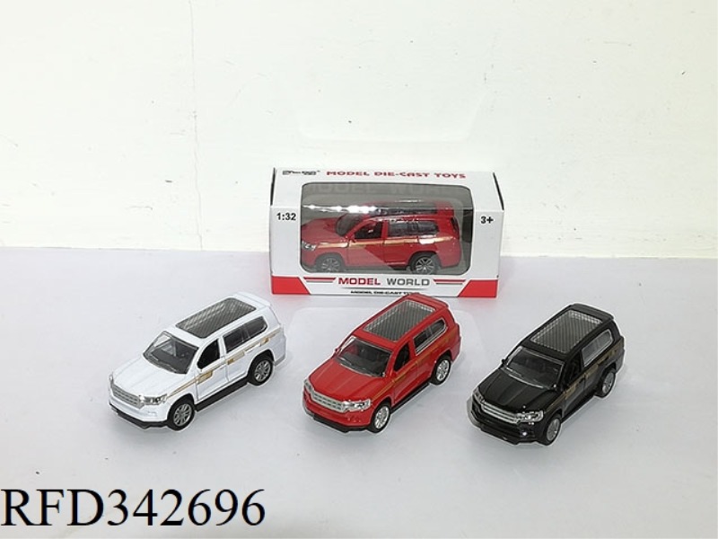 1:32 SIMULATION PULL BACK ALLOY CAR WITH TWO DOORS TOYOTA LAND CRUISER