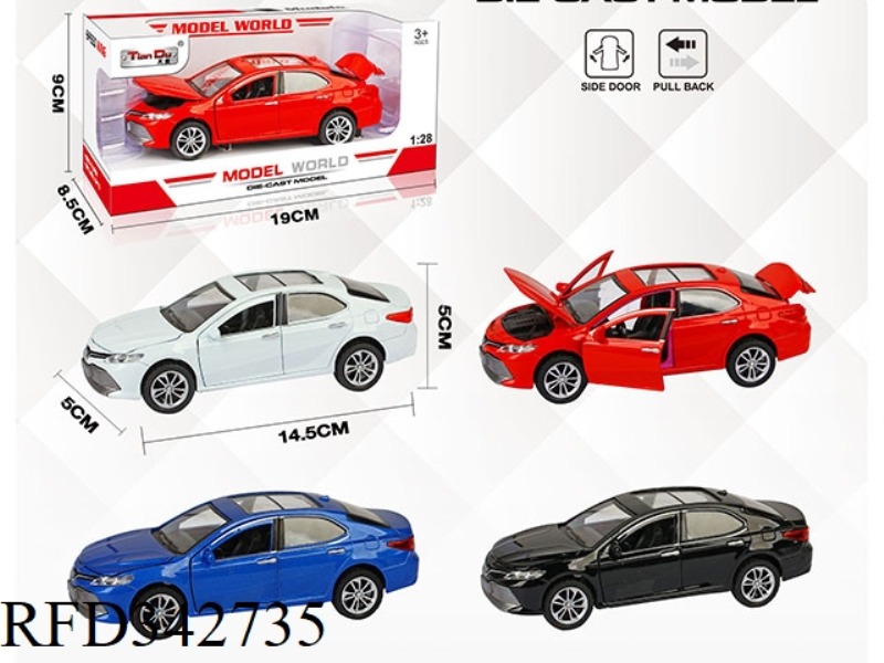 1:28 SIMULATION PULL BACK ALLOY FOUR DOOR CAMRY BELT