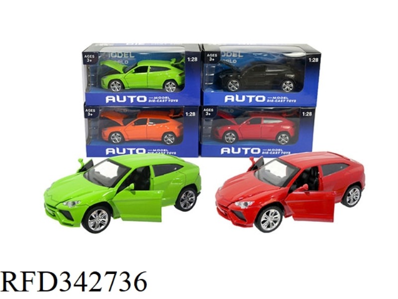 1:28 SIMULATION PULL BACK ALLOY FOUR DOOR LAMBORGHINI SUV