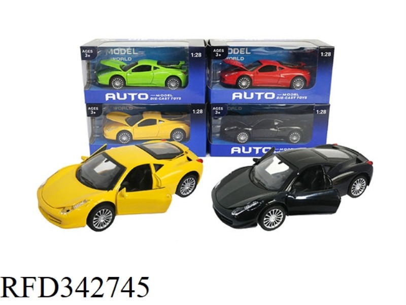 1:28 SIMULATION PULL BACK ALLOY FOUR DOOR FERRARI 458