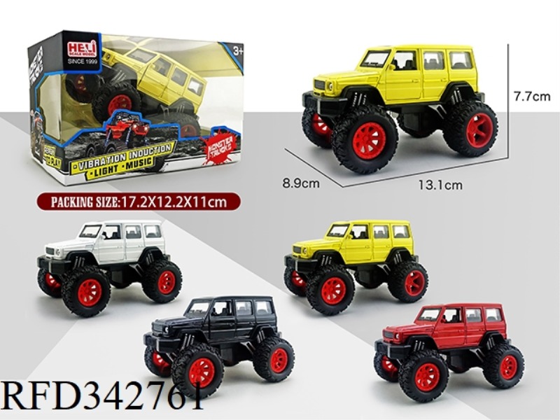 1:32 ALLOY PULL BACK OFF-ROAD BENZ (SOUND AND LIGHT VERSION)