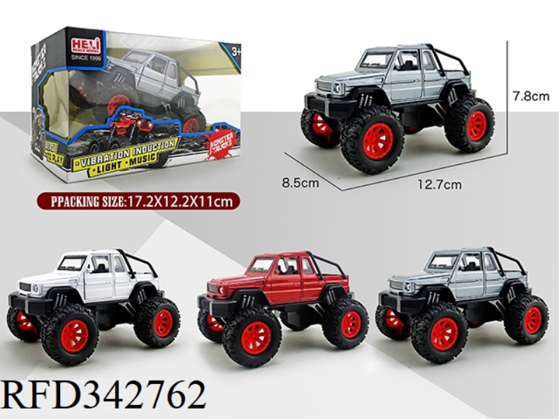 1:32 ALLOY PULL BACK OFF-ROAD CONVERTIBLE MERCEDES-BENZ (SOUND AND LIGHT VERSION)