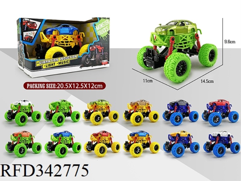 1:36 INDUCTION VERSION OF DUAL-ENGINE ALLOY OFF-ROAD BIGFOOT (OPENING DOOR)