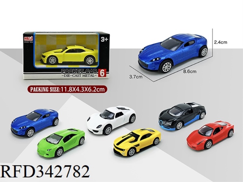 1:55 SIMULATION PULL BACK ALLOY CAR