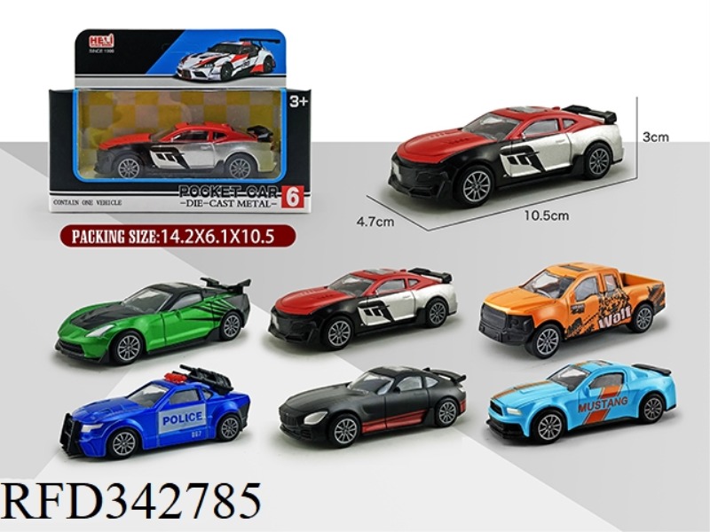 1:43 SIMULATION PULL BACK ALLOY CAR