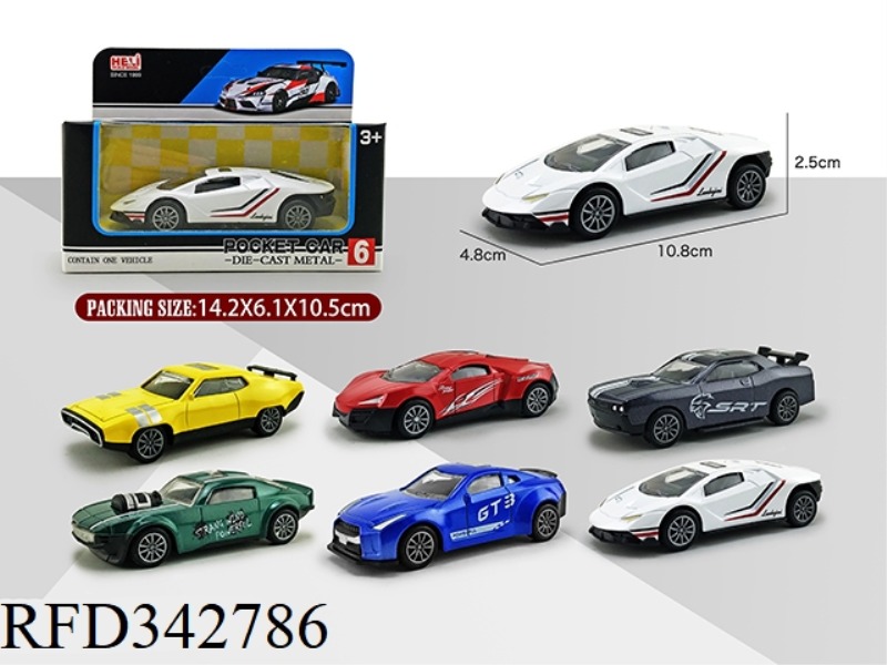 1:43 SIMULATION PULL BACK ALLOY CAR