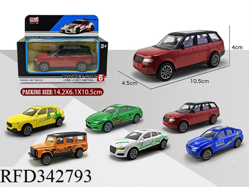 1:43 SIMULATION PULL BACK ALLOY CAR