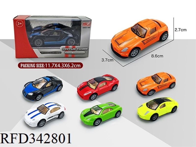 1:55 SIMULATION PULL BACK ALLOY CAR (PAD PRINTING VERSION)