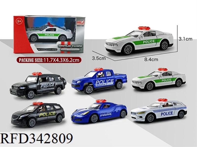 1:55 SIMULATION PULL BACK ALLOY POLICE CAR