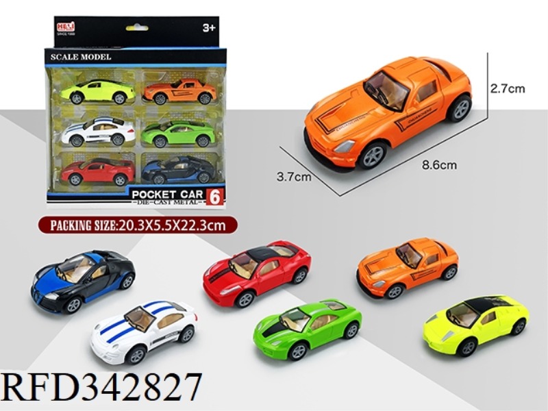 1:55 SIMULATION PULL BACK ALLOY CAR (PAD PRINTING VERSION)