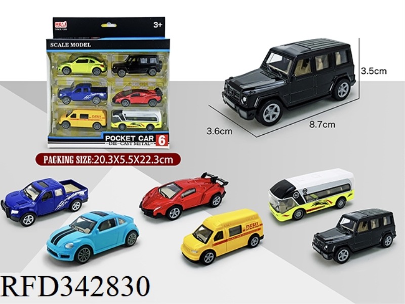 1:55 SIMULATION PULL BACK ALLOY CAR (PAD PRINTING VERSION)